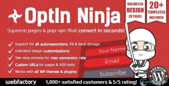OptIn Ninja - Ultimate Squeeze Page Generator