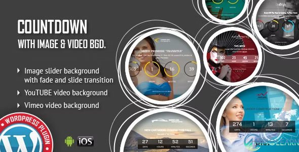 CountDown With Image or Video Background - Responsive WordPress Plugin