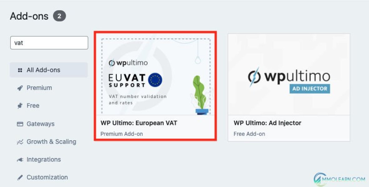 WP Ultimo - EU VAT Support