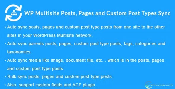 WordPress Multisite Posts Pages and Custom Post Type Posts Sync