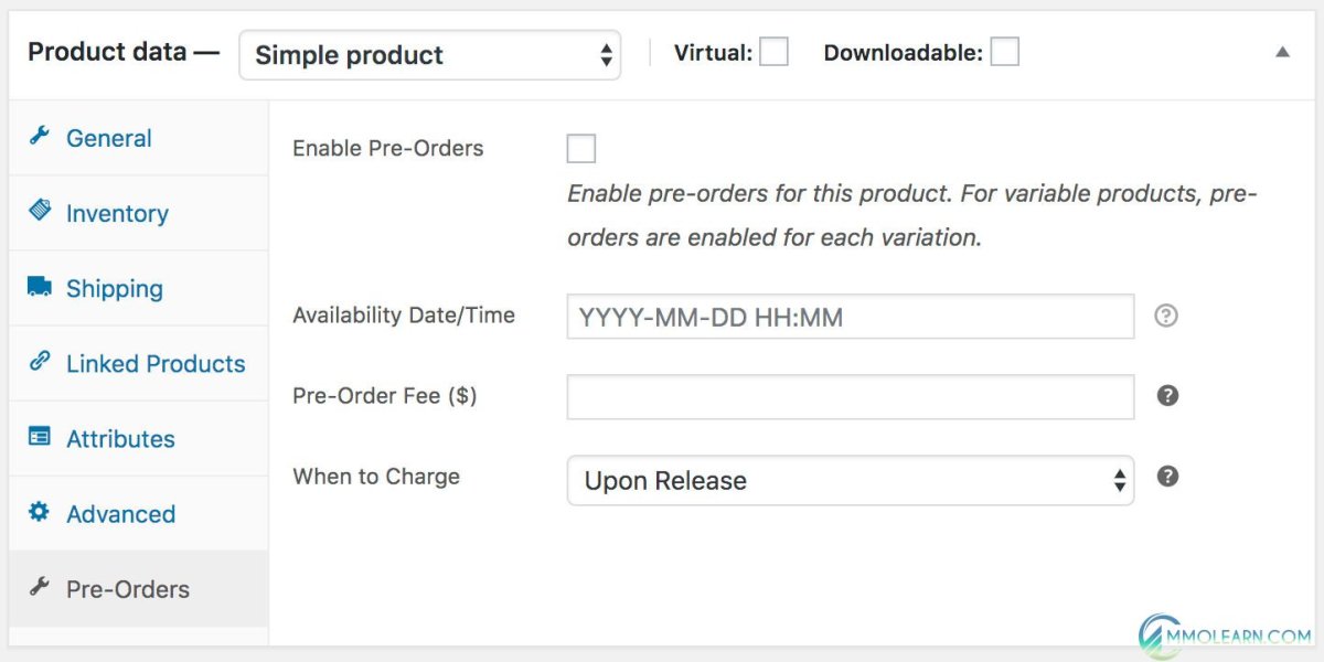 WooCommerce Pre-Orders