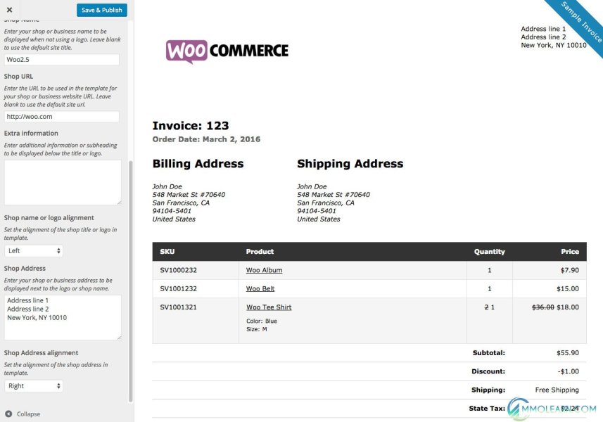 WooCommerce Print Invoices & Packing Lists