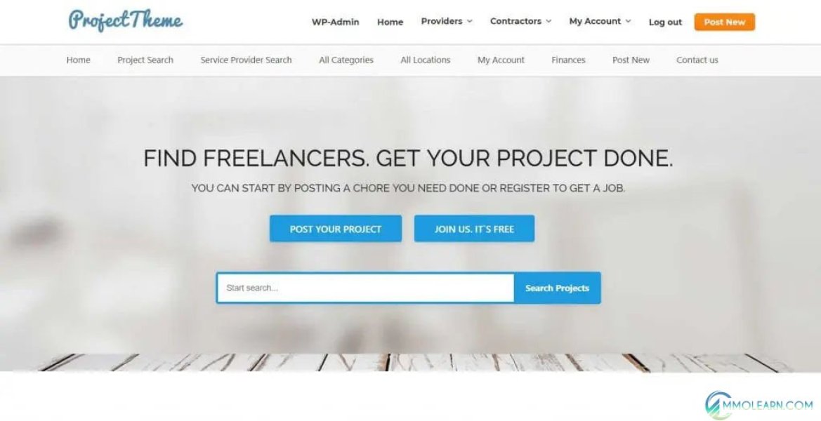 WordPress Project Bidding Theme Freelance Marketplace