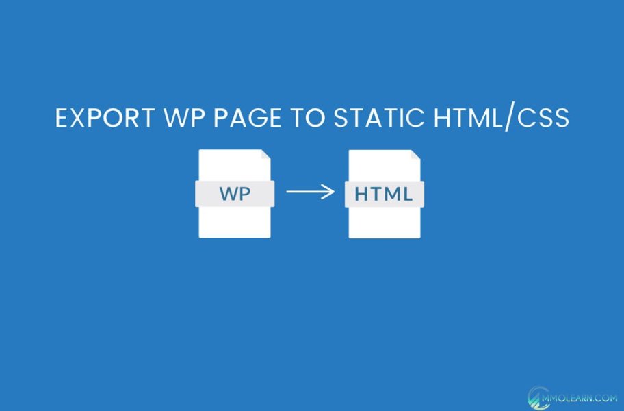 Export WP Pages to Static HTML/CSS Pro