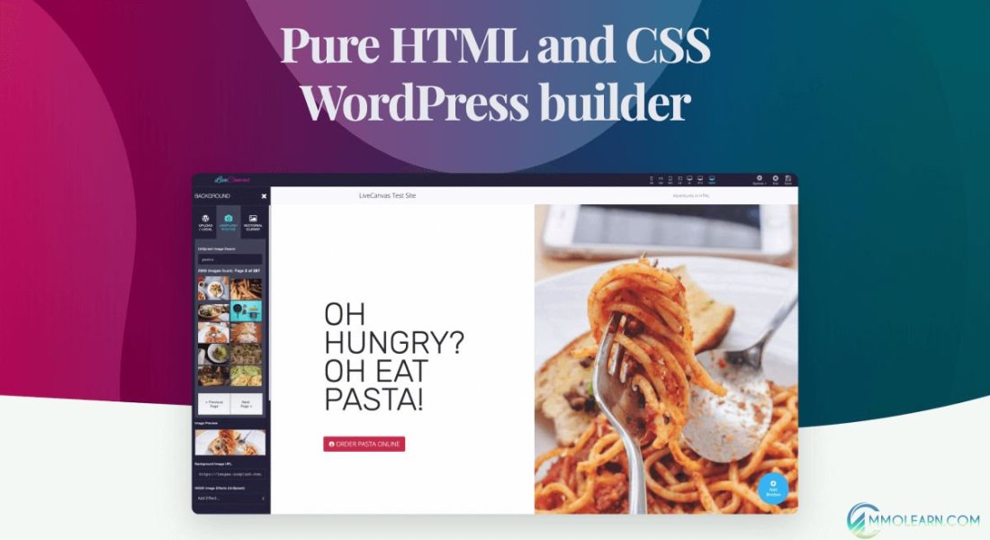 LiveCanvas - Pure HTML & CSS Wordpress Builder
