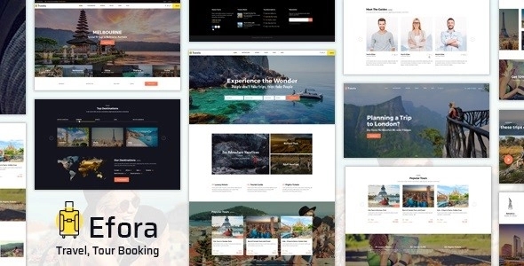 Efora - Travel Agency WordPress Theme - companies/travel agencies that provide services for tourist