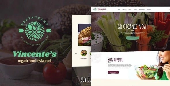 Vincente’s | Organic Food Restaurant & Eco Cafe WordPress Theme