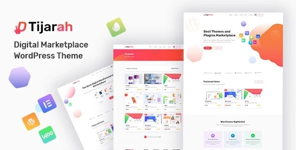 Tijarah - WordPress theme to build an online store or marketplace using woocommerce