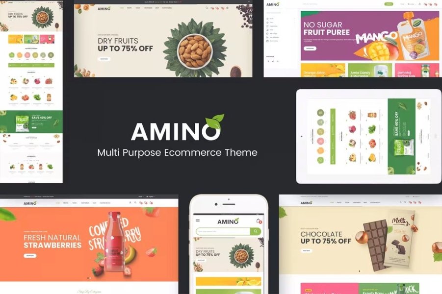 Amino - Organic & Food WordPress Theme