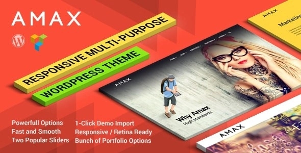 Amax — Responsive Multi-Purpose WordPress Theme