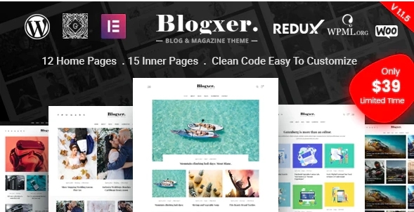 Bloxer - Blog & Magazine WordPress Theme