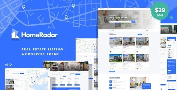 HomeRadar - Real Estate WordPress Theme