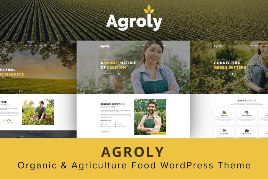 Agroly - Organic & Agriculture Food WordPress Theme