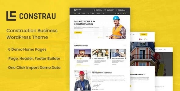 Constrau - Construction Business WordPress Theme