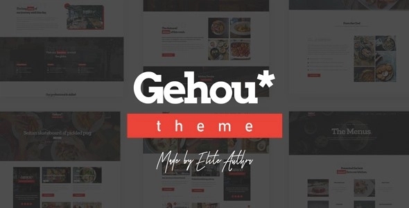 Gehou - A Modern Restaurant & Cafe Theme