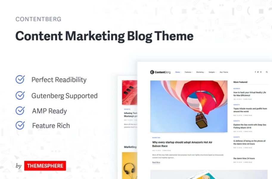 Contentberg Blog - Content Marketing Blog Theme
