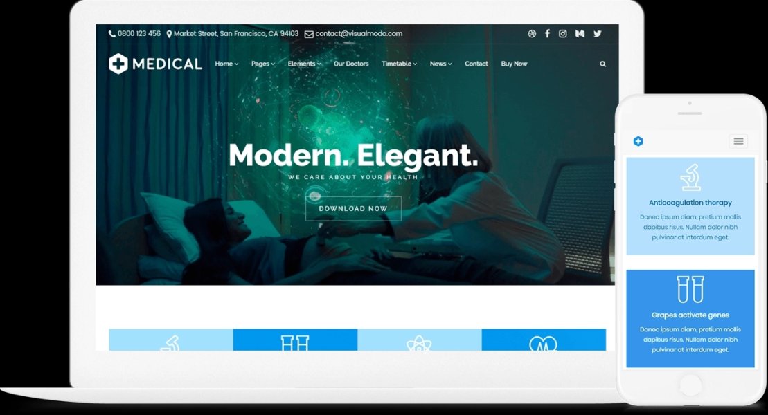 Medical WordPress Theme VisualModo