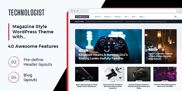 MyThemeShop Technologist WordPress Theme