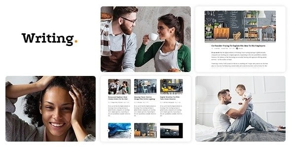 Writing Blog - Writing is a clean and minimal blog theme for perfect for writers who need to create