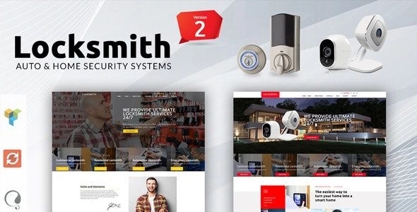 HotLock | Locksmith & Security Systems WordPress Theme + RTL