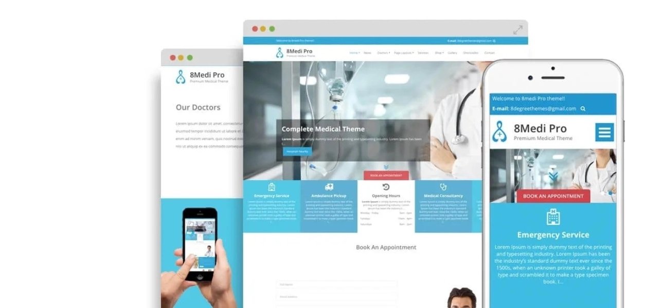EightMedi Pro - Best Premium Medical & Healthcare WordPress Theme