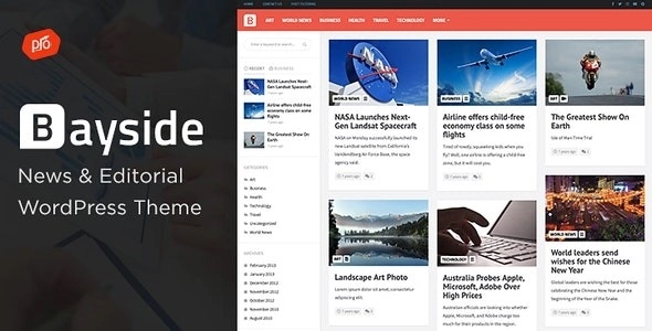Bayside - Responsive WordPress Theme - Create a news & editorial website