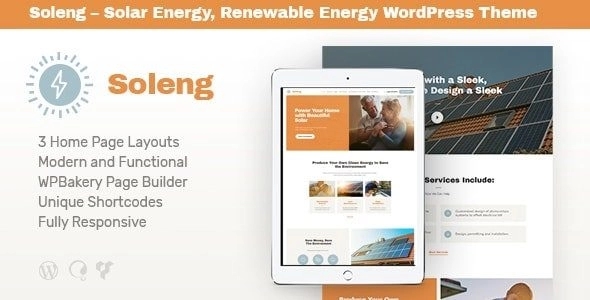 Soleng - A Solar Energy Company WordPress Theme
