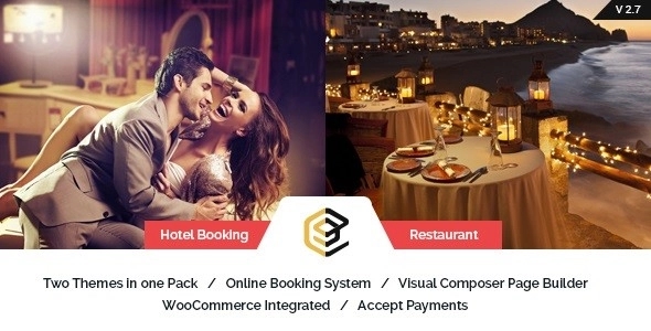Restaurant and Hotel WordPress Theme - Pearl Hotel, Room Booking, Online Order, Restaurant, Food