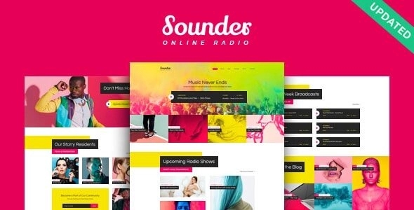 Sounder | Online Internet Radio Station WordPress Theme