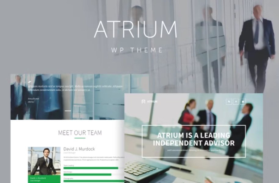 Atrium - Finance Consulting WordPress Theme