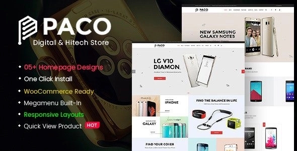 Paco - Responsive Woocommerce WordPress Digital Theme