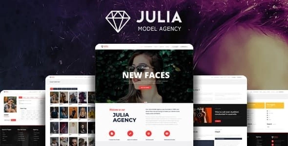 Julia - Responsive Fashion Model Agency WordPress Theme