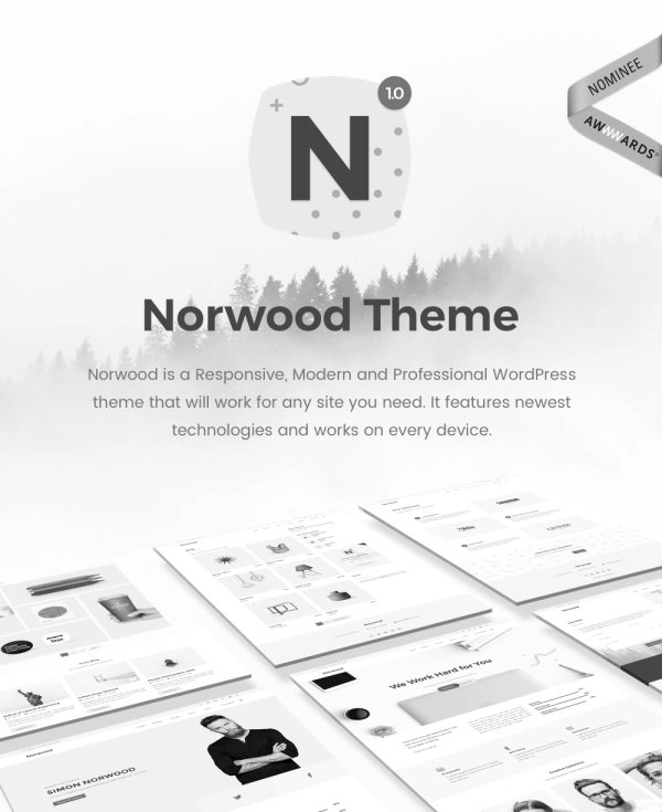 Norwood - Minimalist MultiPurpose Portfolio WordPress Theme