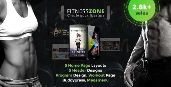 Fitness Zone | Gym & Fitness Theme perfect fit for fitness centers and Gyms Version