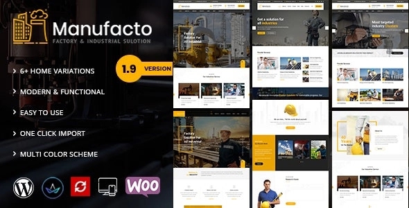 Manufacto - Factory WordPress Theme