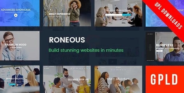 Roneous - Creative Multi-Purpose WordPress Theme with great attention to every detail and features