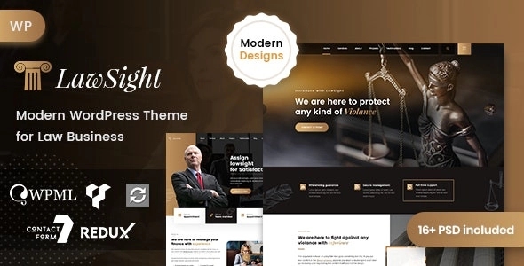 Lawsight - Law & Lawyer WordPress