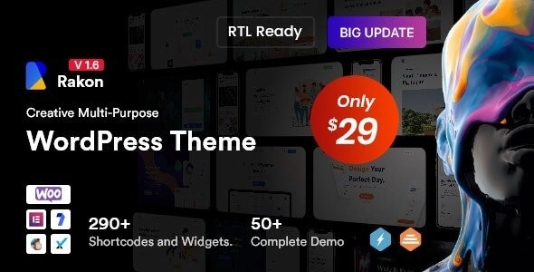 Rakon - Creative Multi-Purpose WordPress Theme