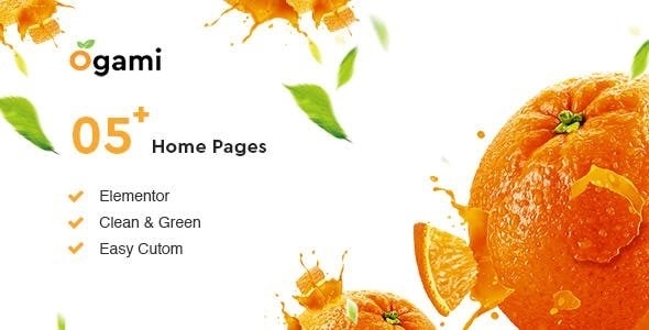 Ogami - WooCommerce WordPress theme suitable for any kind of food, vegetable Shop, makeup product.