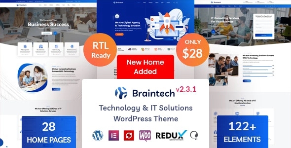 Braintech - Technology & IT Solutions WordPress Theme