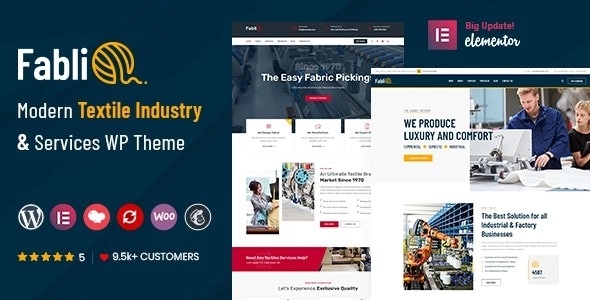 Fablio - Textile Industry WordPress Theme