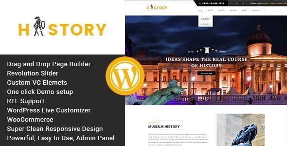 History- Museum & Exhibition WordPress Theme