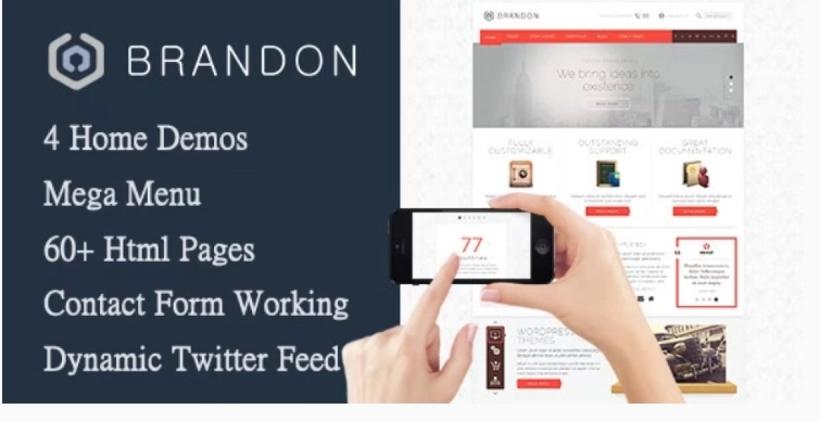 Brandon - Responsive Multi-Purpose WordPress Theme