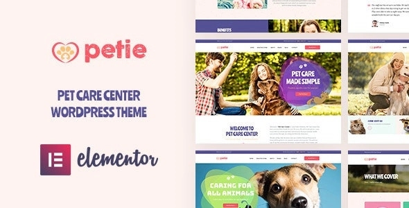 Petie - Pet Care Center & Veterinary WordPress Theme