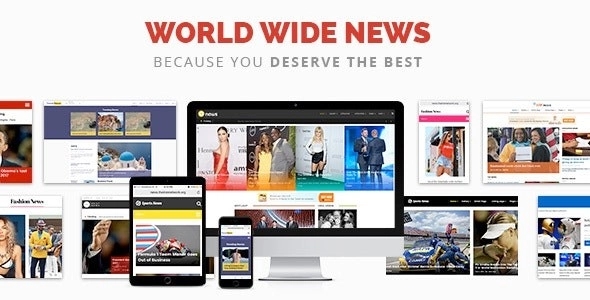 World Wide News - Magazine Responsive WordPress Theme