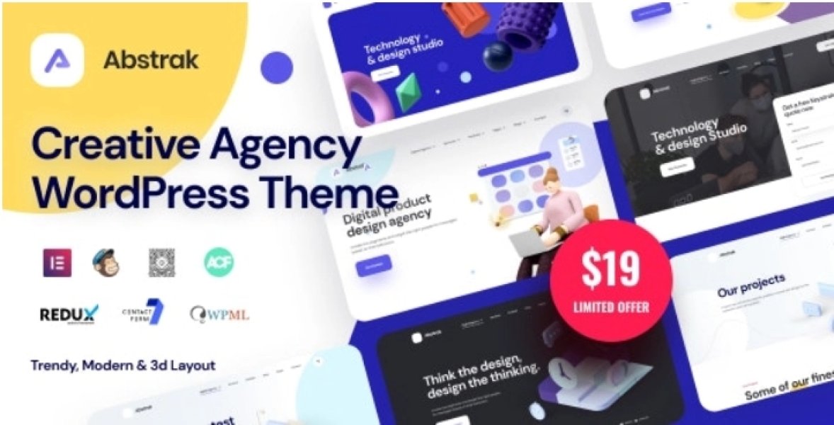 Abstrak - Creative Agency Theme