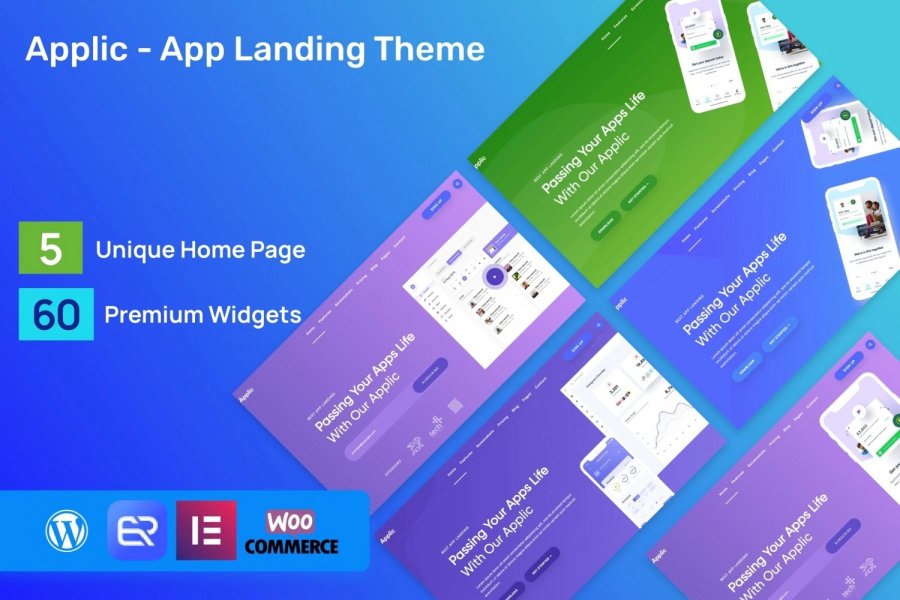 Faded - Responsive App Landing Page WordPress Theme + RTL - mobile apps, saas applications