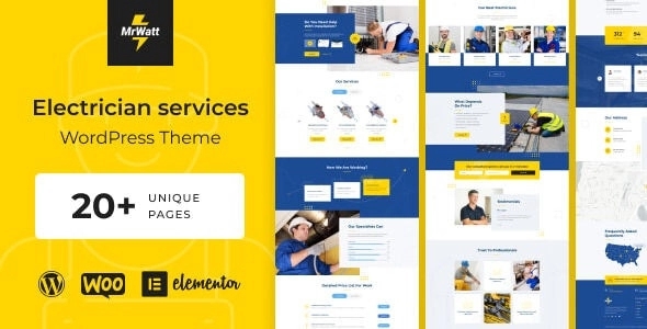 MrWatt - Electrician Services WordPress Theme