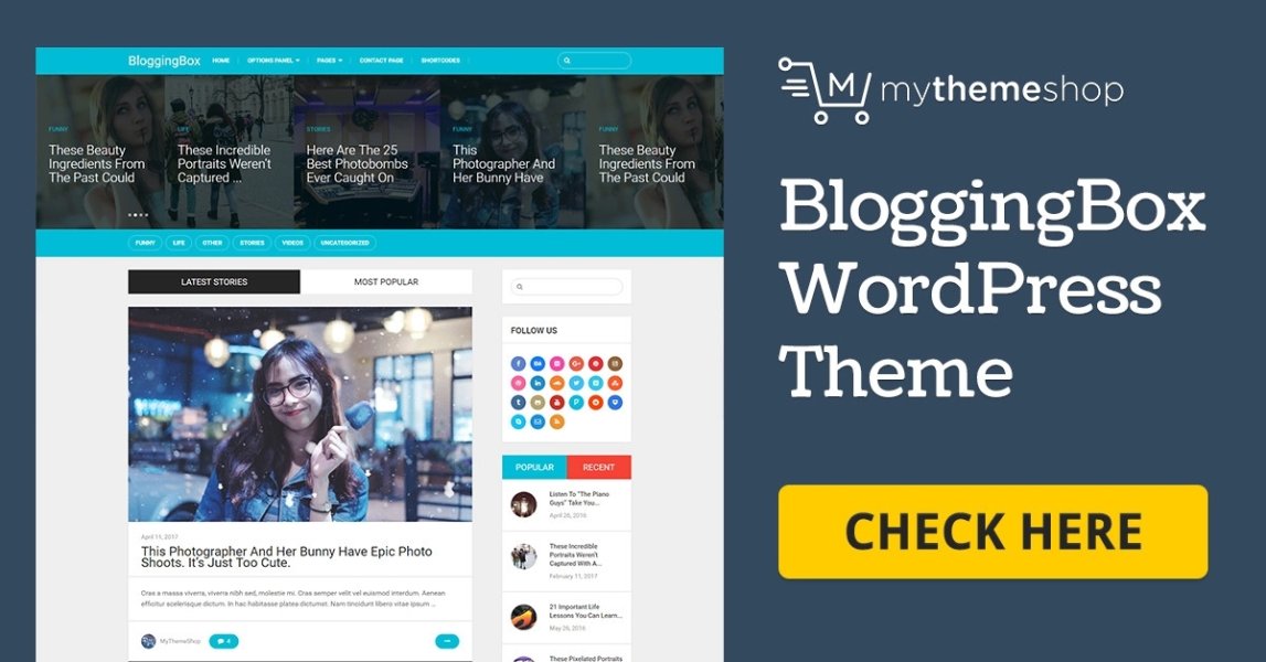 MyThemeShop BloggingBox - multipurpose WordPress blogging theme