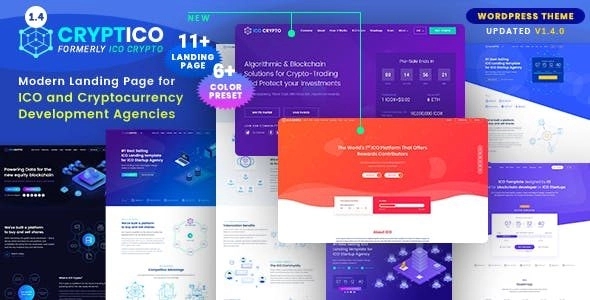 Cryptico - theme for ICO Agencies and Cryptocurrency Investments company